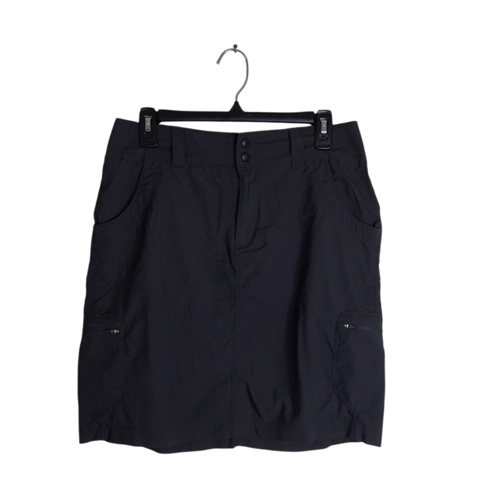 L.L. bean Skirt Women's Hiking Cargo Utility Charcoal Gray Size 8 reg